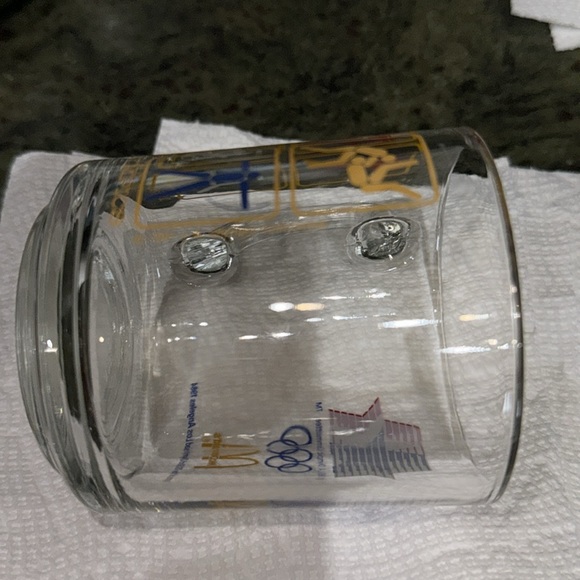 McDonald’s X Olympics Glass Mug 1984 Features Star McDonald’s logo & Athletes - Picture 11 of 12